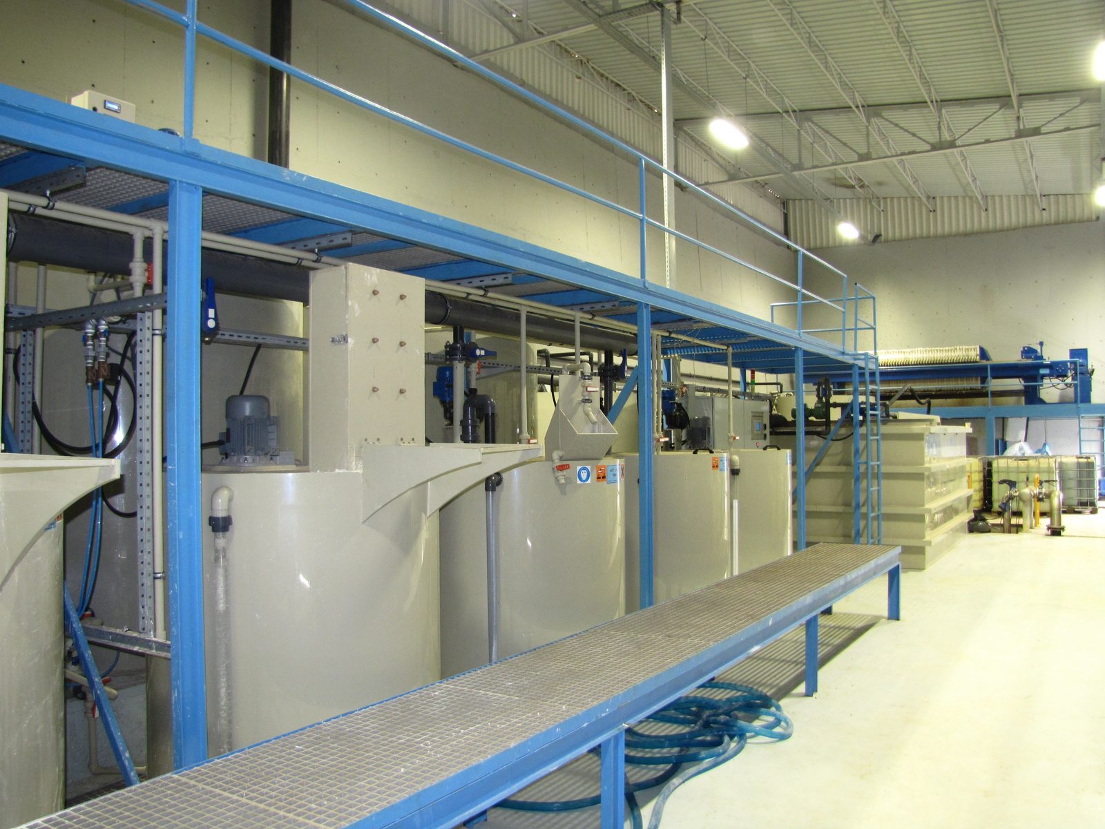 Martur chemical treatment line — PP tanks and filter press, Bursa