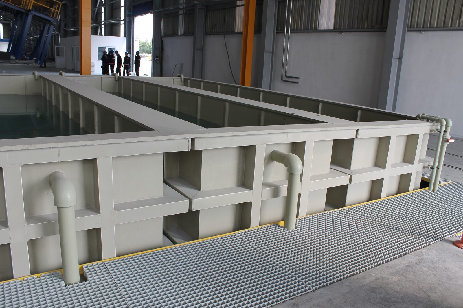 Large PP tank battery manufactured by GESU at Çayırova Boru