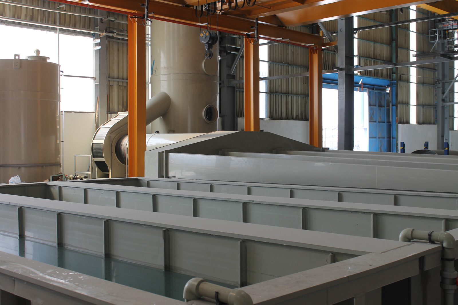 Çayırova Boru PP process tanks and scrubber tower