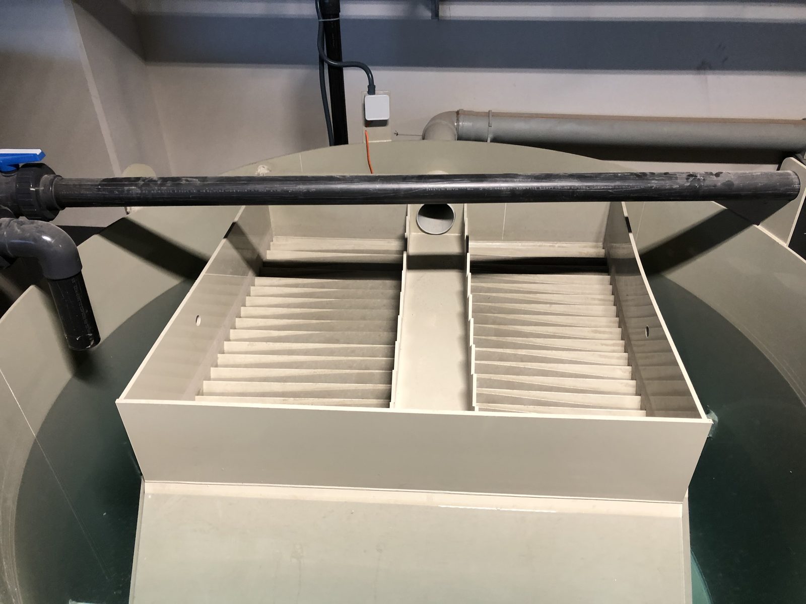 Detail of GESU-manufactured PP lamella inclined plate clarifier
