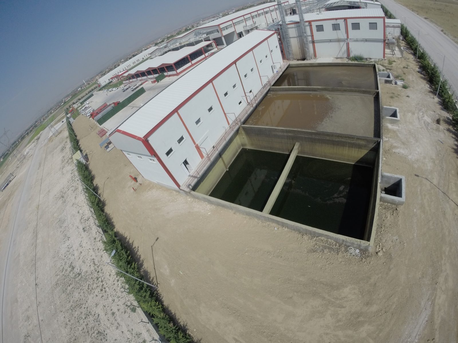 Akşeker Konya aerial biological SBR basins and facility