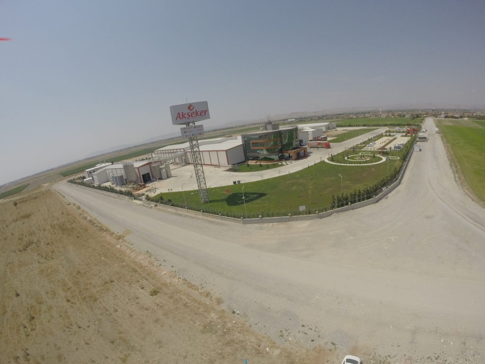 Akşeker Group Konya integrated meat facility drone overview