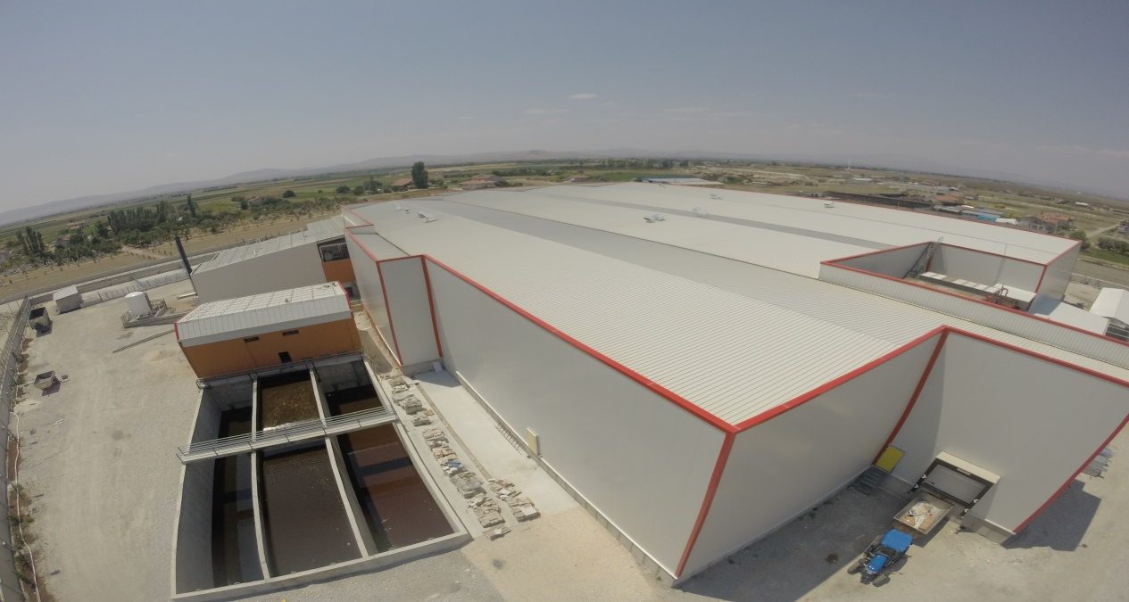 Hacı İnce Konya slaughterhouse and integrated meat facility drone view