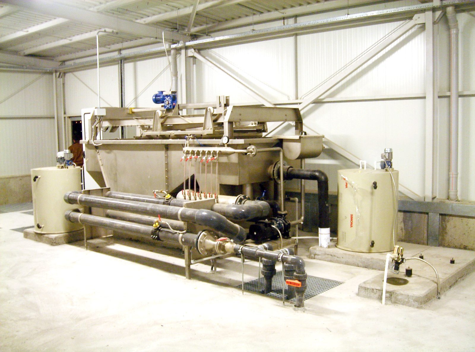 Namet Çayırova — DAF pretreatment line being installed by GESU