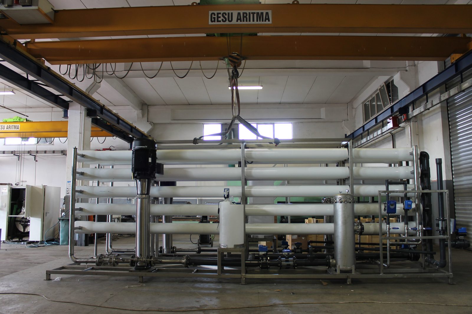 Large-capacity reverse osmosis (RO) unit completed in the GESU workshop