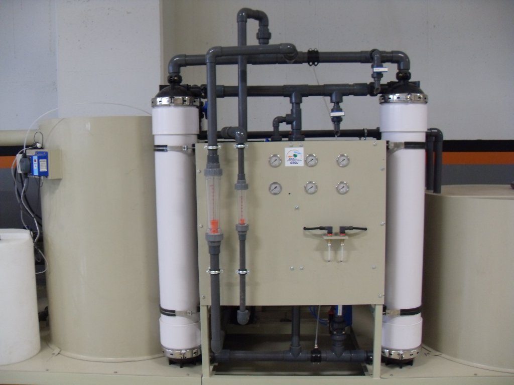 GESU membrane filtration system under fabrication
